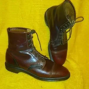 靴 HAWKINS leather gimmick boots archive HAWKINS leather gimmick boots archive - メルカリ